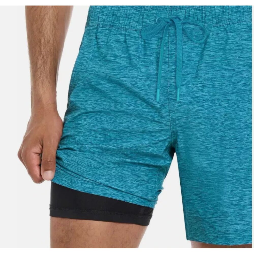 Men's Hurley Regular Fit Stretch Swim Short 7.5" Inseam Size M Green - Picture 4 of 4